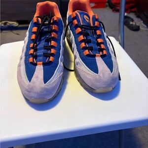 Nike Air Max 95 Blue and Orange Sneakers